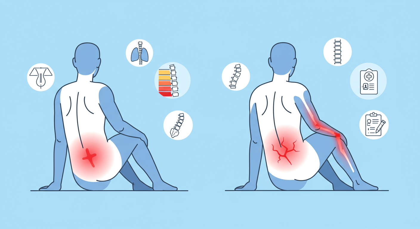 꼬리뼈 통증 vs 골절 구분법