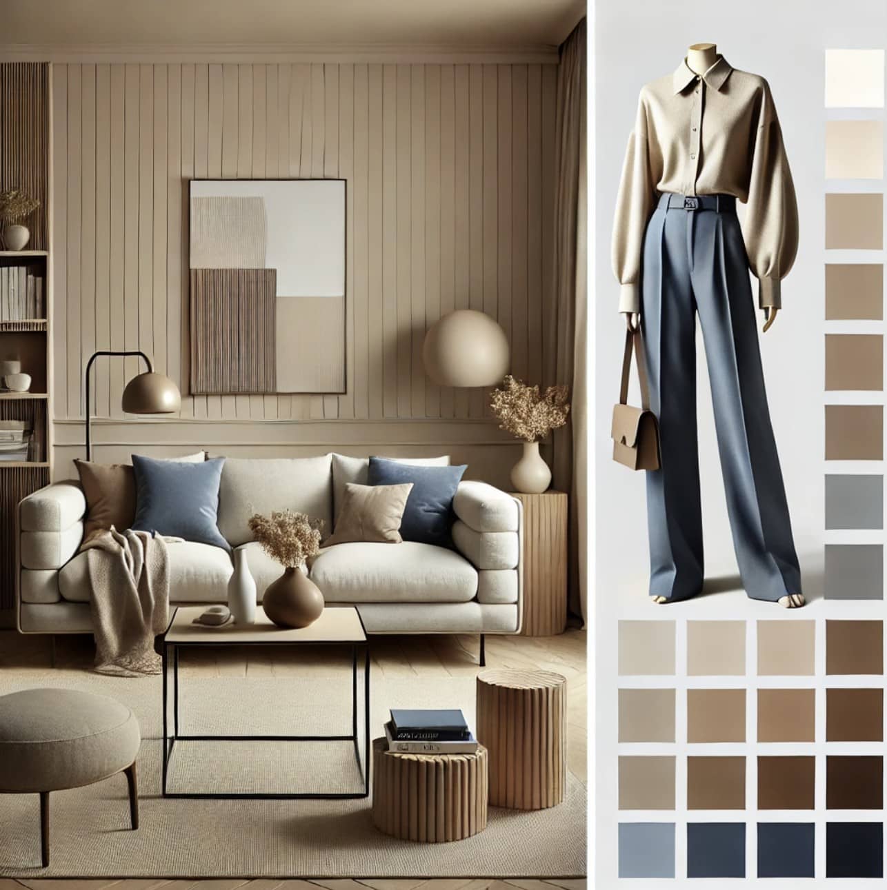 까마이외 배색의 예