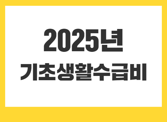 2025년-기초생활수급비