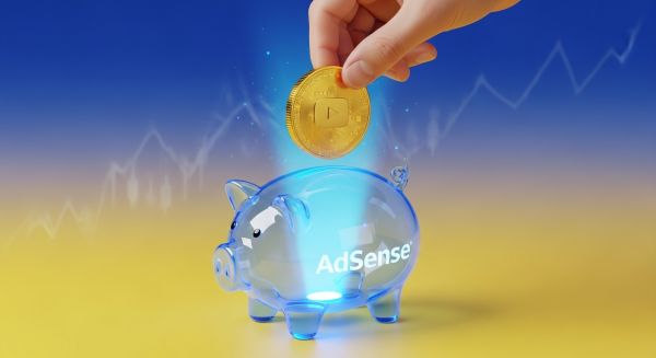 유튜브 수익 창출의 성공과 성장을 상징