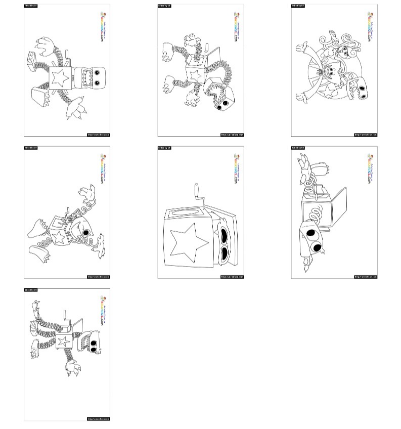 박시부 색칠공부 도안