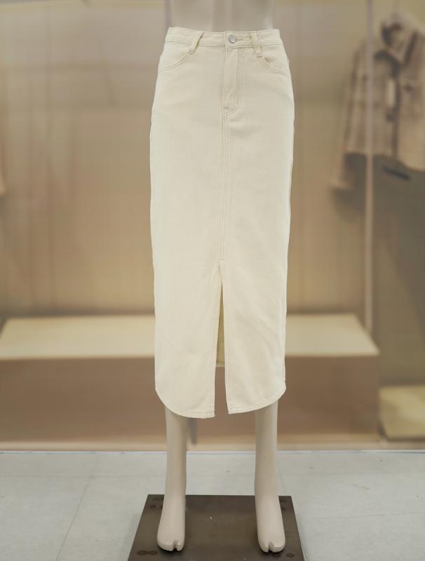 르샵 앞 트임 H라인 롱 스커트 치마 TN3DS729