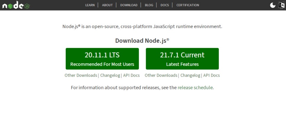 https://nodejs.org/ko