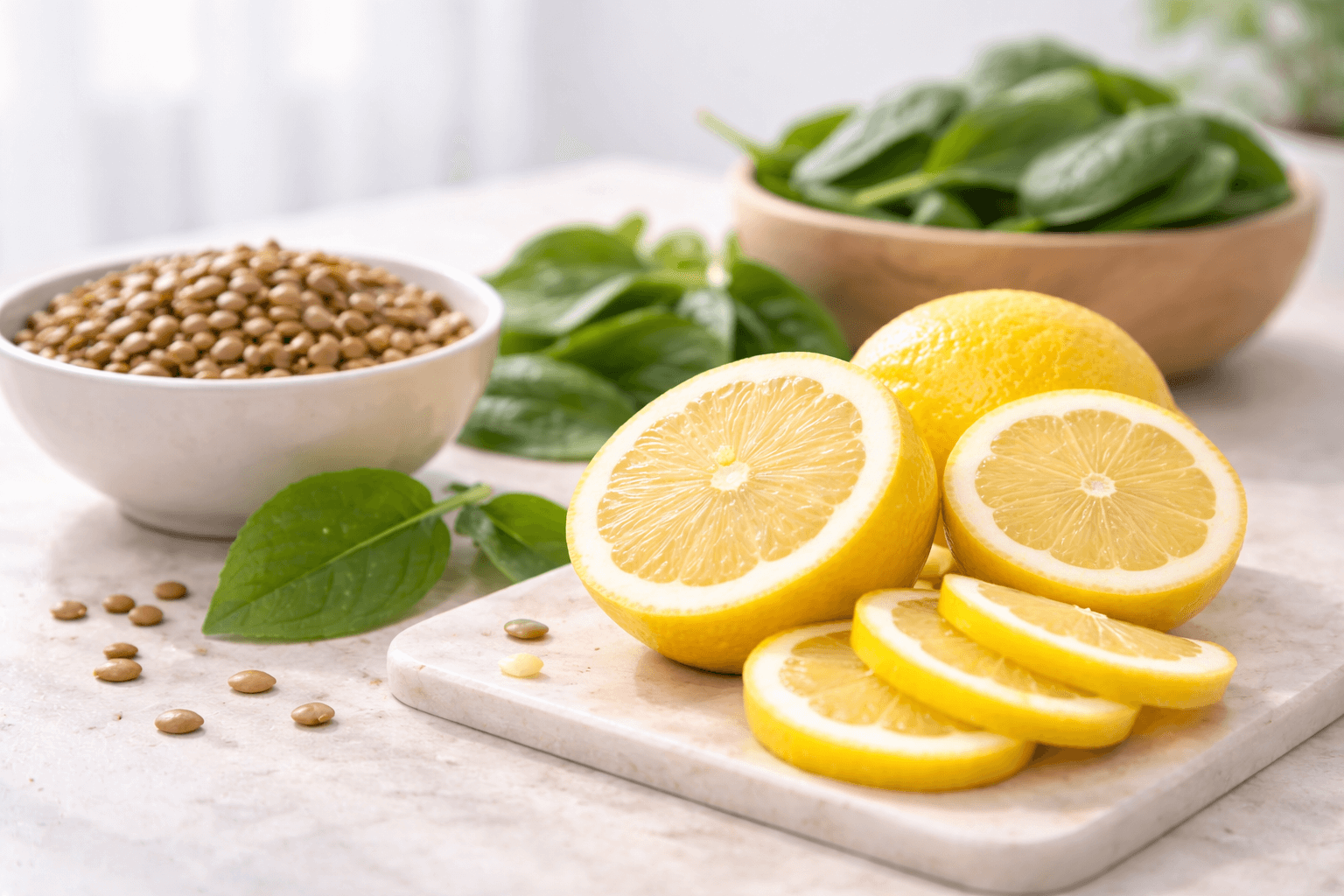 철분 흡수율을 높이는 보조 역할