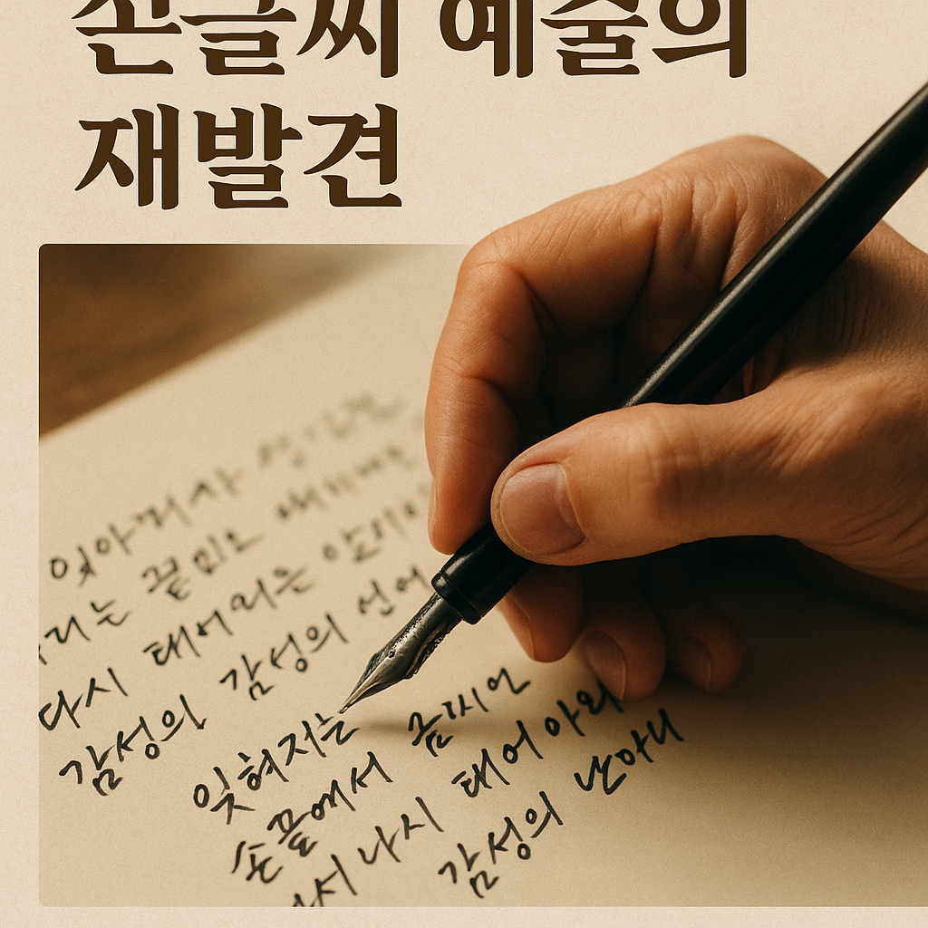 인공지능 시대, 손글씨 예술의 재발견— 잊혀지는 손끝에서 다시 태어나는 감성의 언어