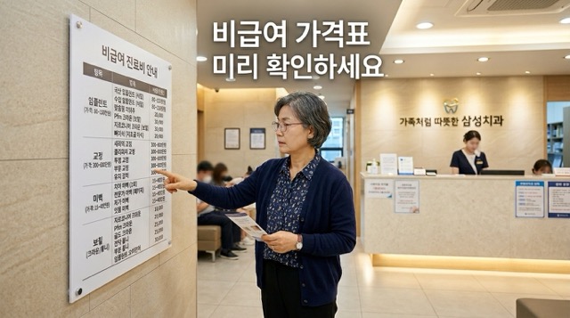 비급여 스케일링 가격표 확인 방법"