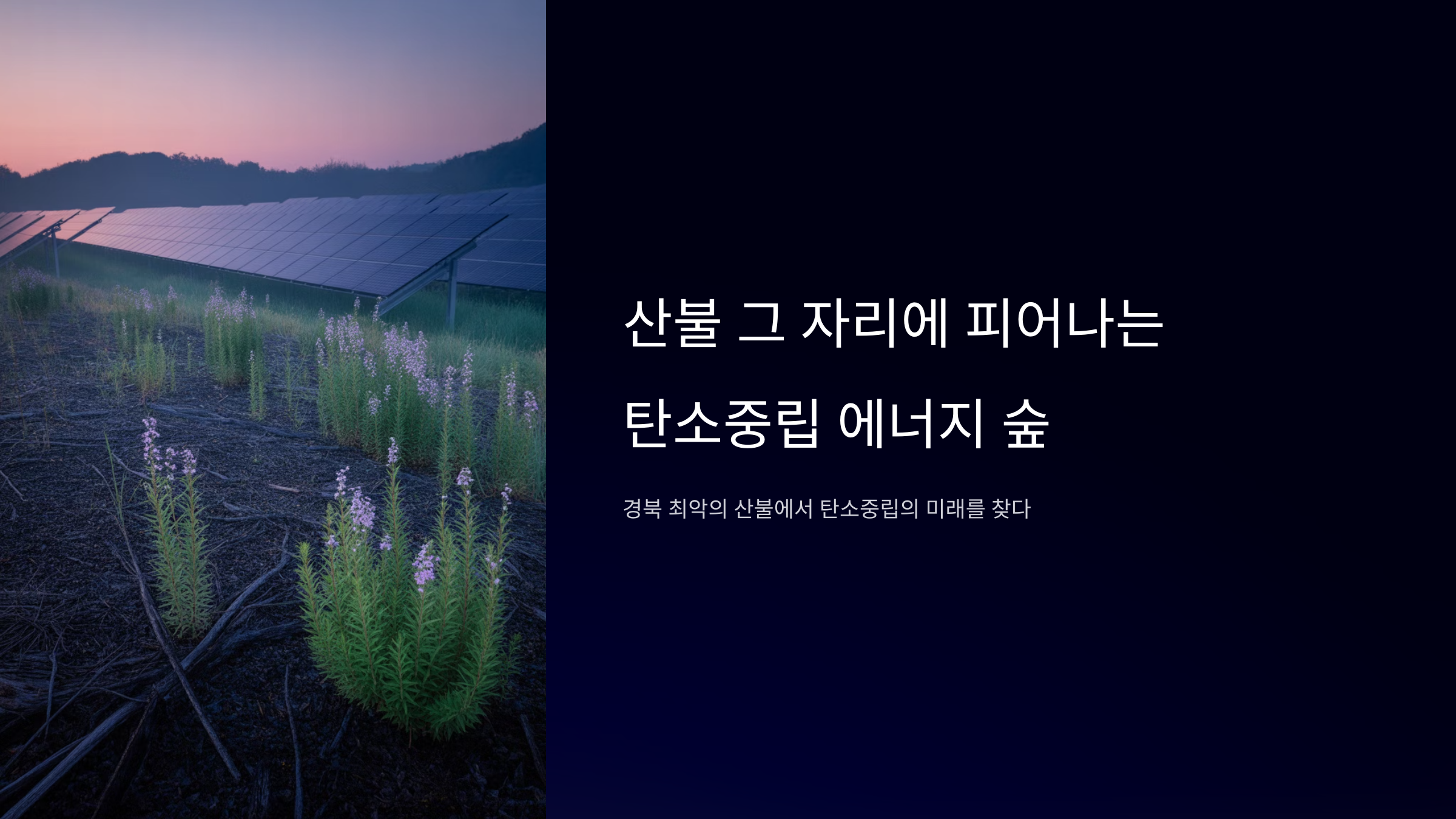 탄소중립 에너지 숲