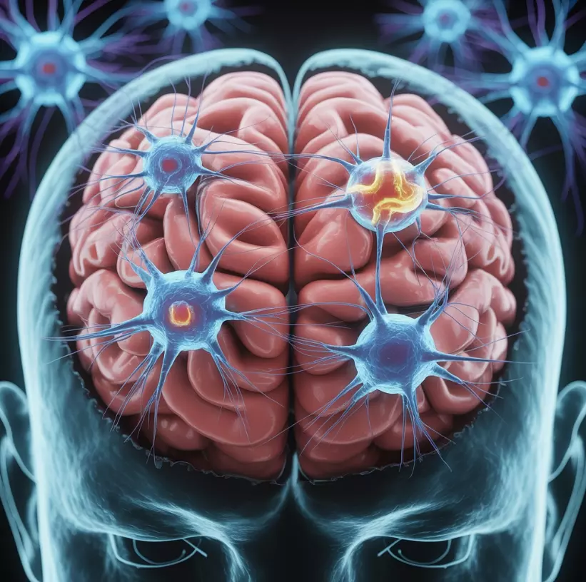 파킨슨병 환자의 뇌 구조 이미지