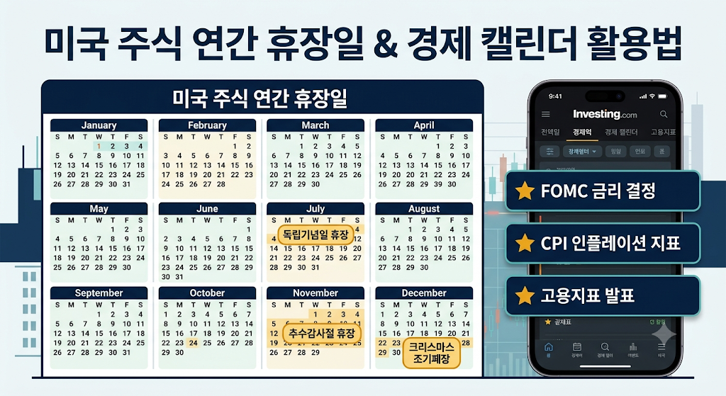 미국 주식 연간 휴장일