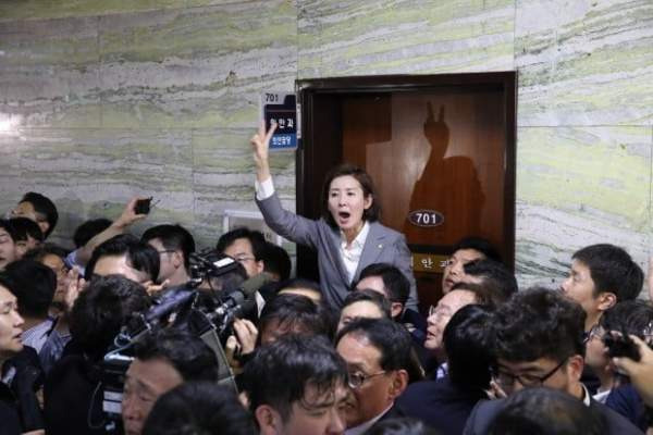 나경원 빠루사건 재판