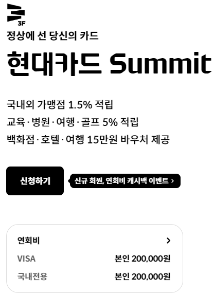 연회비 및 포인트 적립