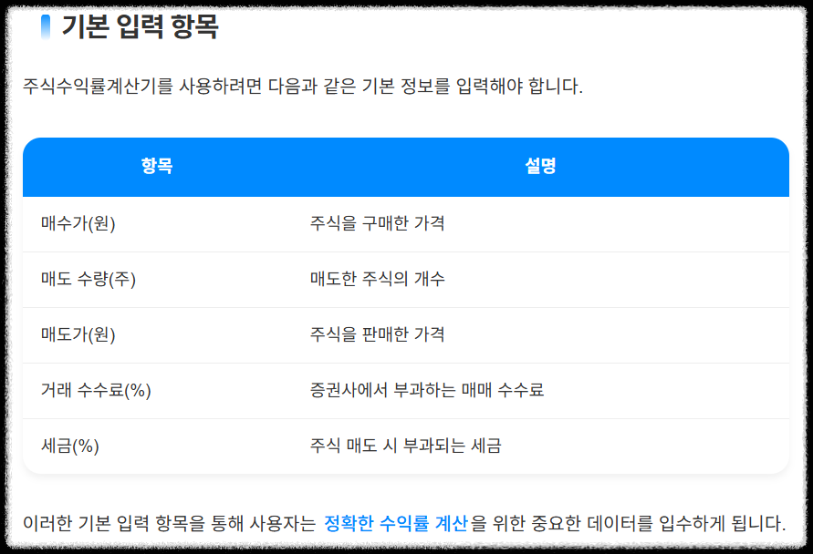 설명 도표