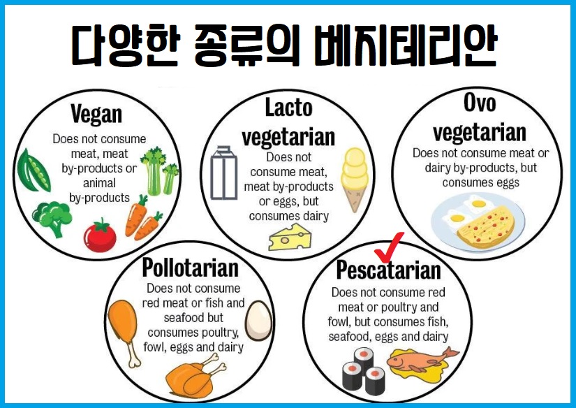 베지테리안의 종류
