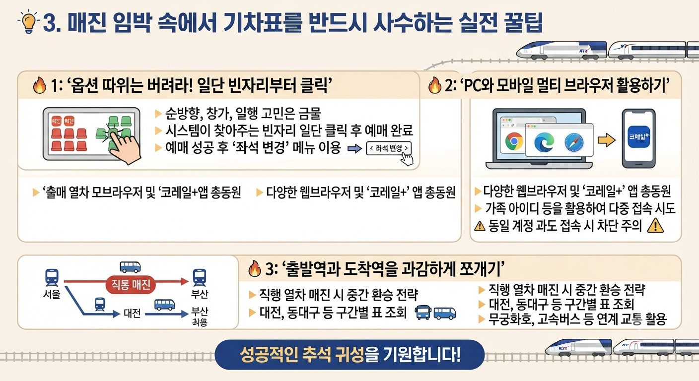 추석 기차표 예매꿀팁