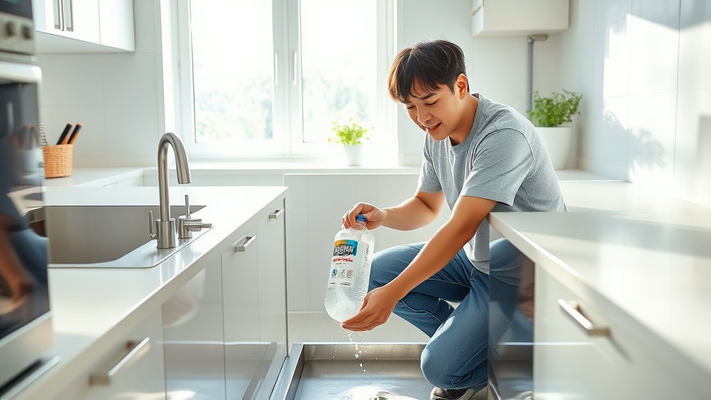 베이킹소다로 싱크대 악취 제거하는 법