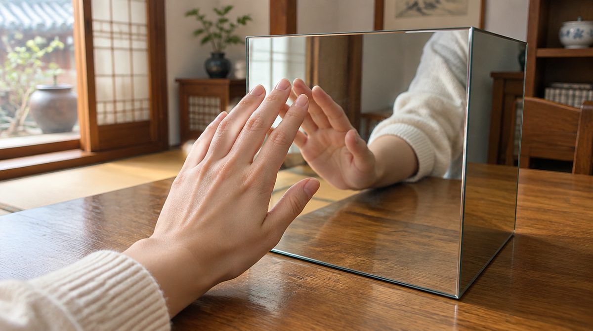 거울과 자세 맞추기, 편마비 거울치료