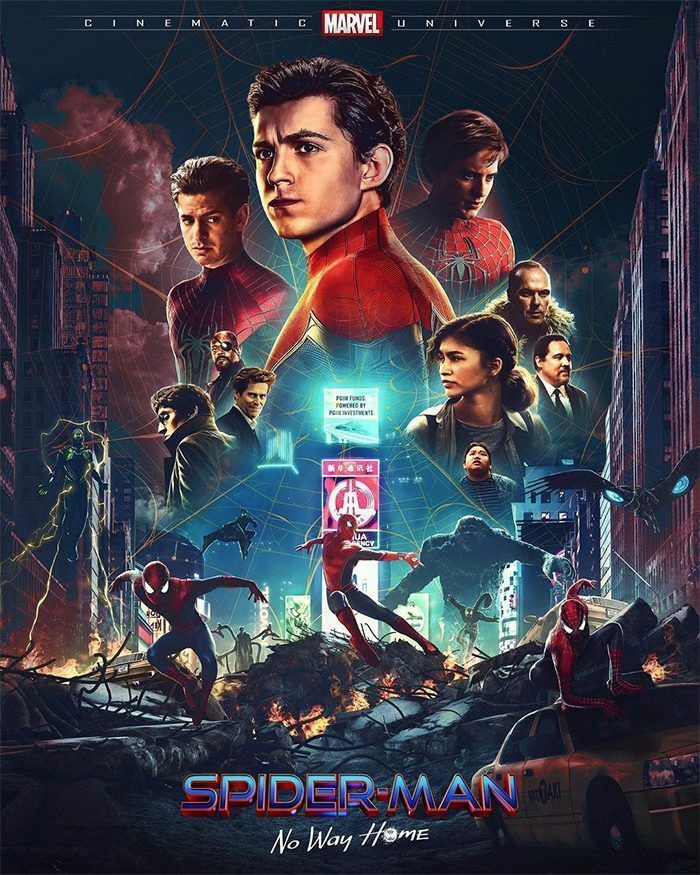 스파이더맨 노 웨이 홈 포스터 모습