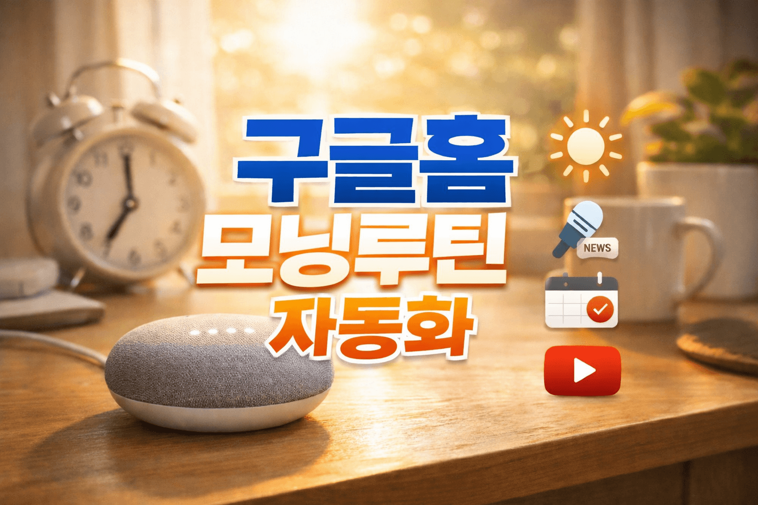 구글홈미니모닝루틴