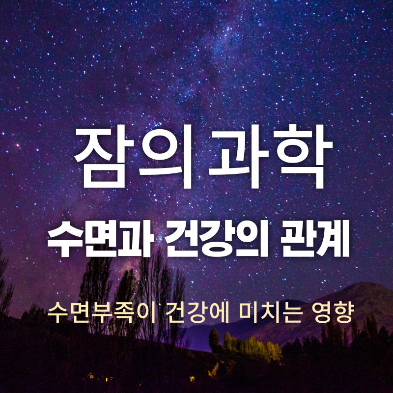 수면과 건강의 관계 - 잠의 과학