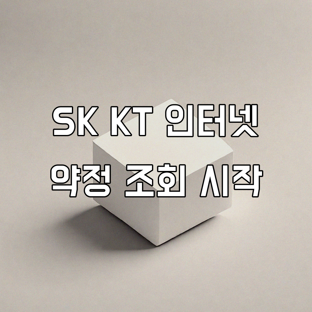 SK KT 인터넷 전산조회, 직접 해보니 이렇습니다