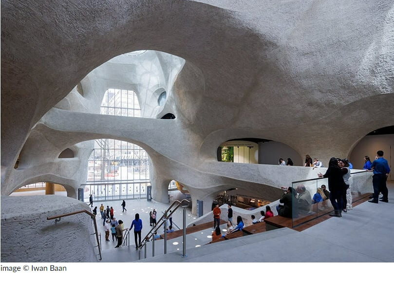 뉴욕의 새로운 탐험 시대...5월 4일 일반 공개 VIDEO:'Gilder Center' Studio gang sculpts the natural history museum's new wing like an eroded canyon