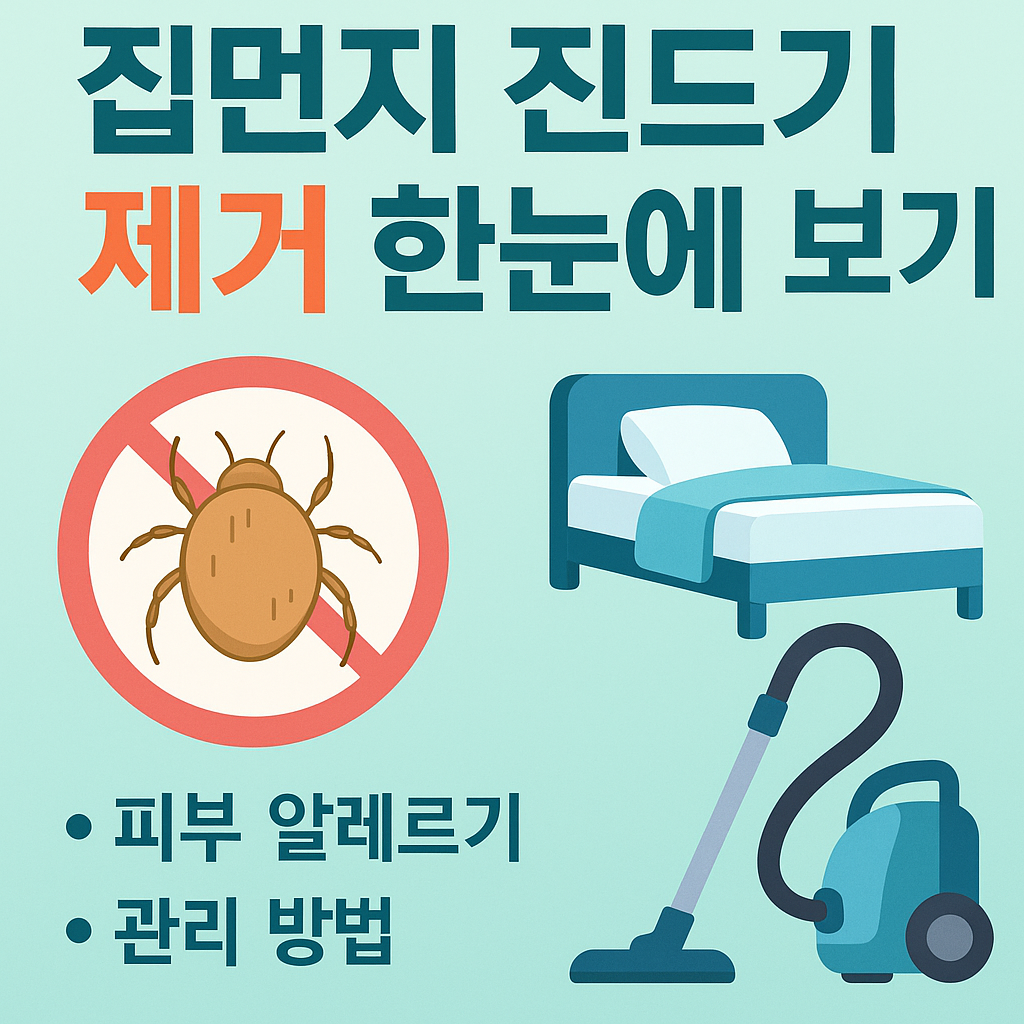피부 알레르기 집먼지 진드기 제거