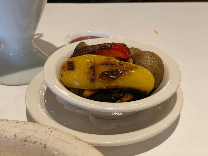 신사 압구정 맛집 붓처스컷 도산 - 계절 야채 구이