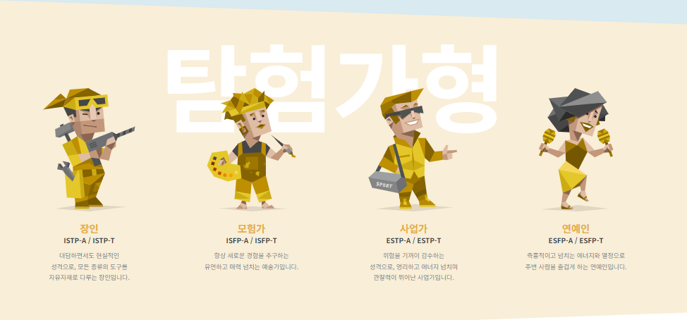 mbti 성격 유형검사 무료 사이트