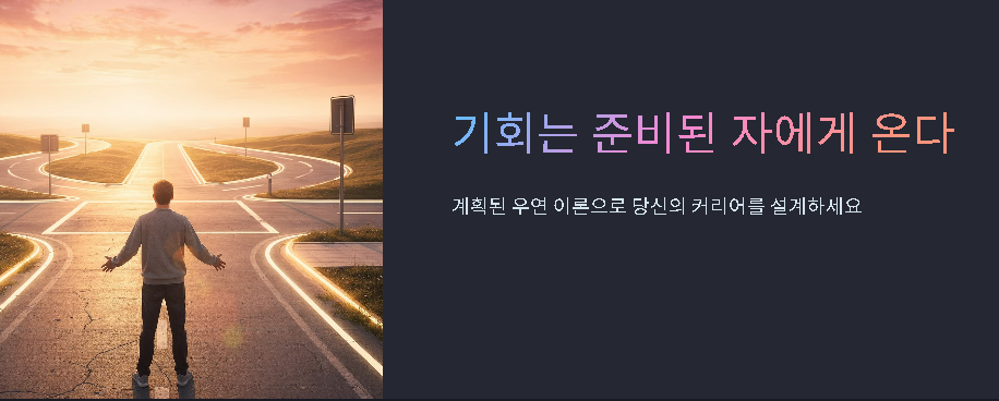 기회는 준비된 자에게 온다: Planned Happenstance란