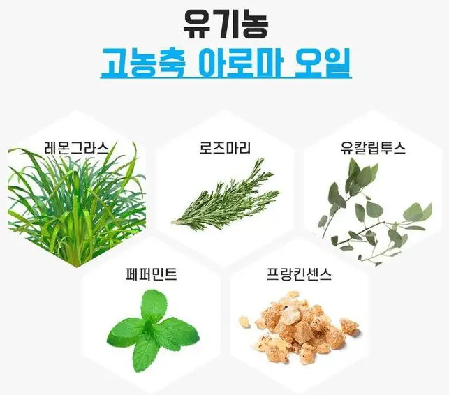 코빵에어 천연 성분들