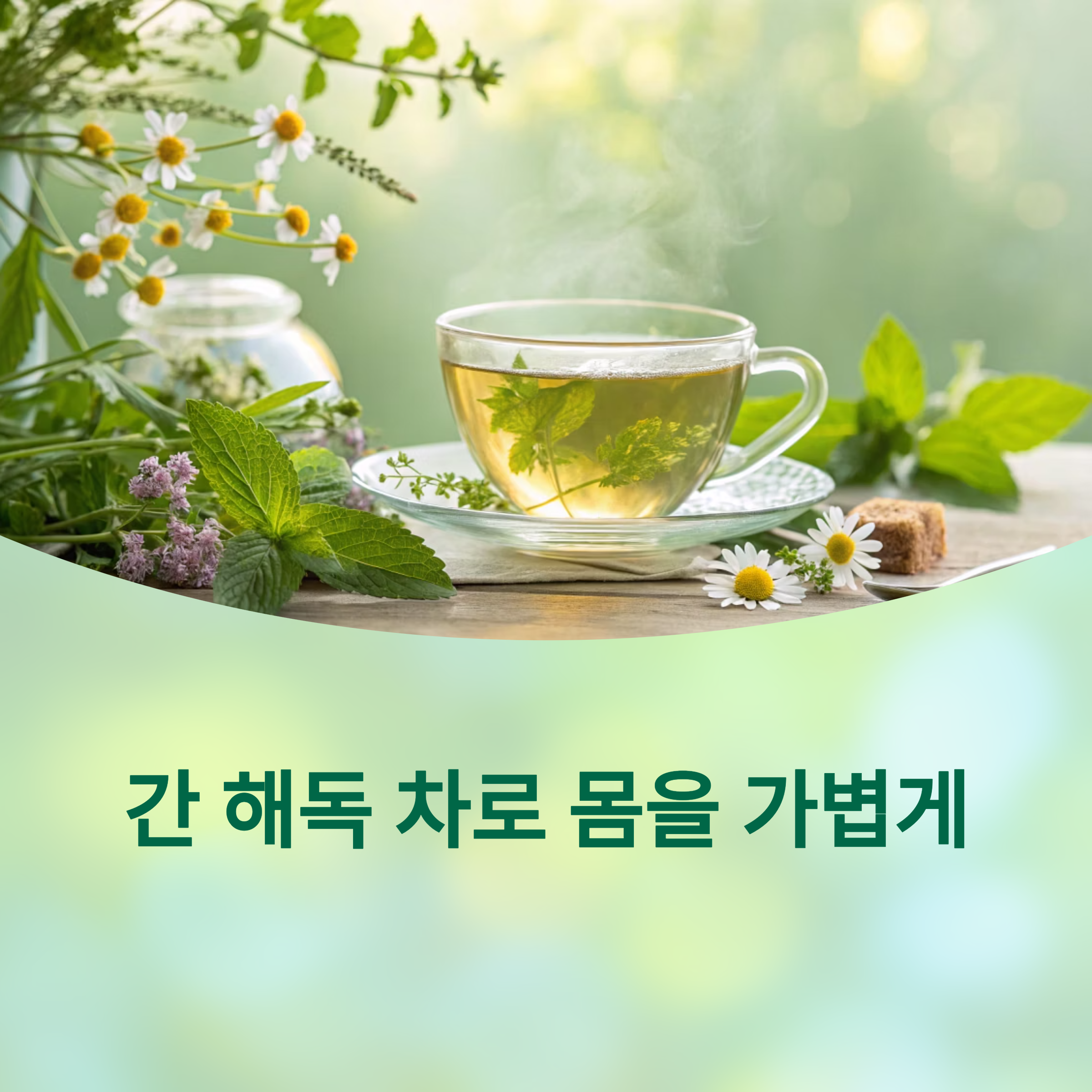 간 해독 차 레시피 - 하루 한 잔으로 간 건강 회복에 대한 이미지
