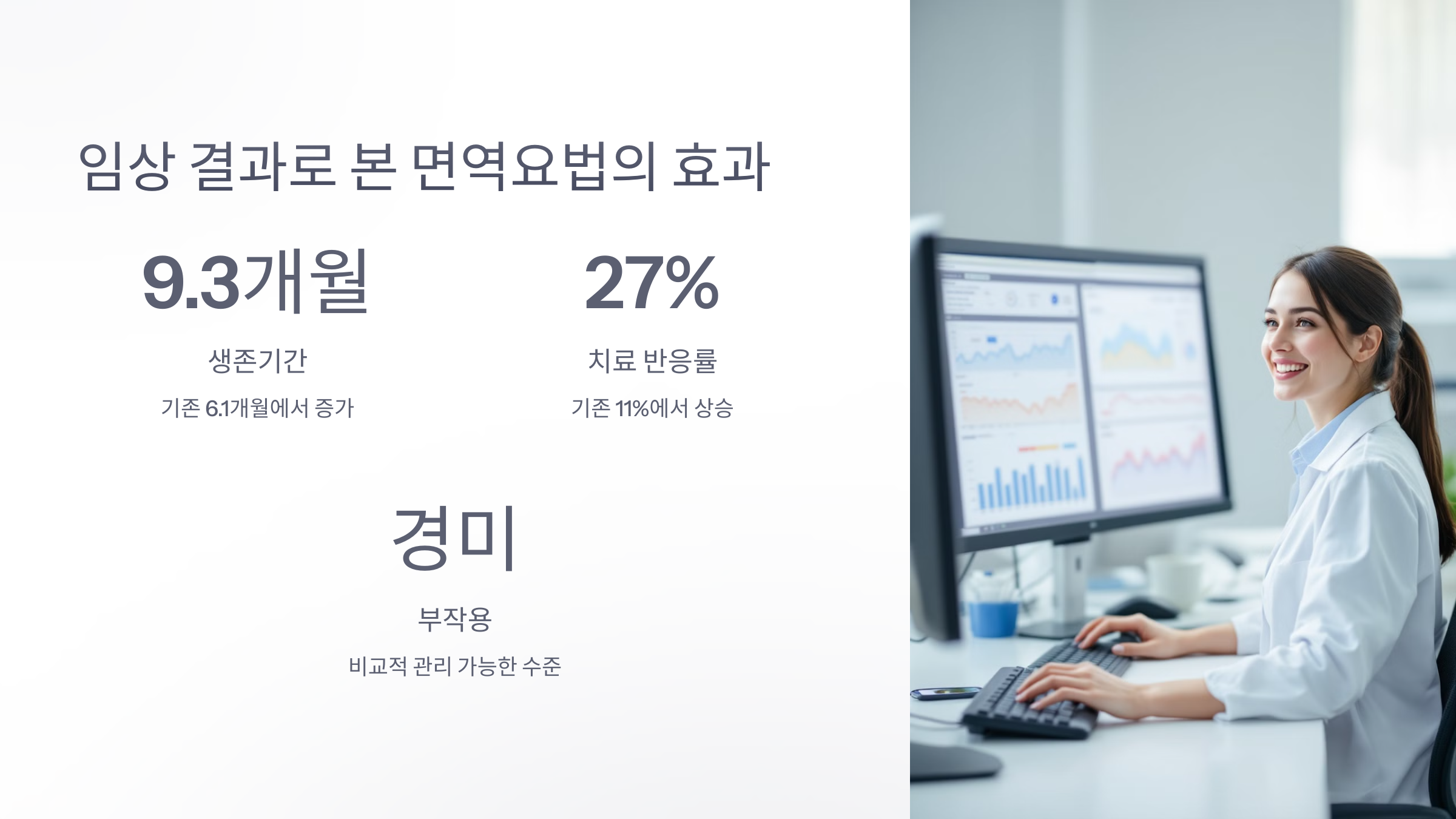 임상 결과로 본 면역요법의 효과