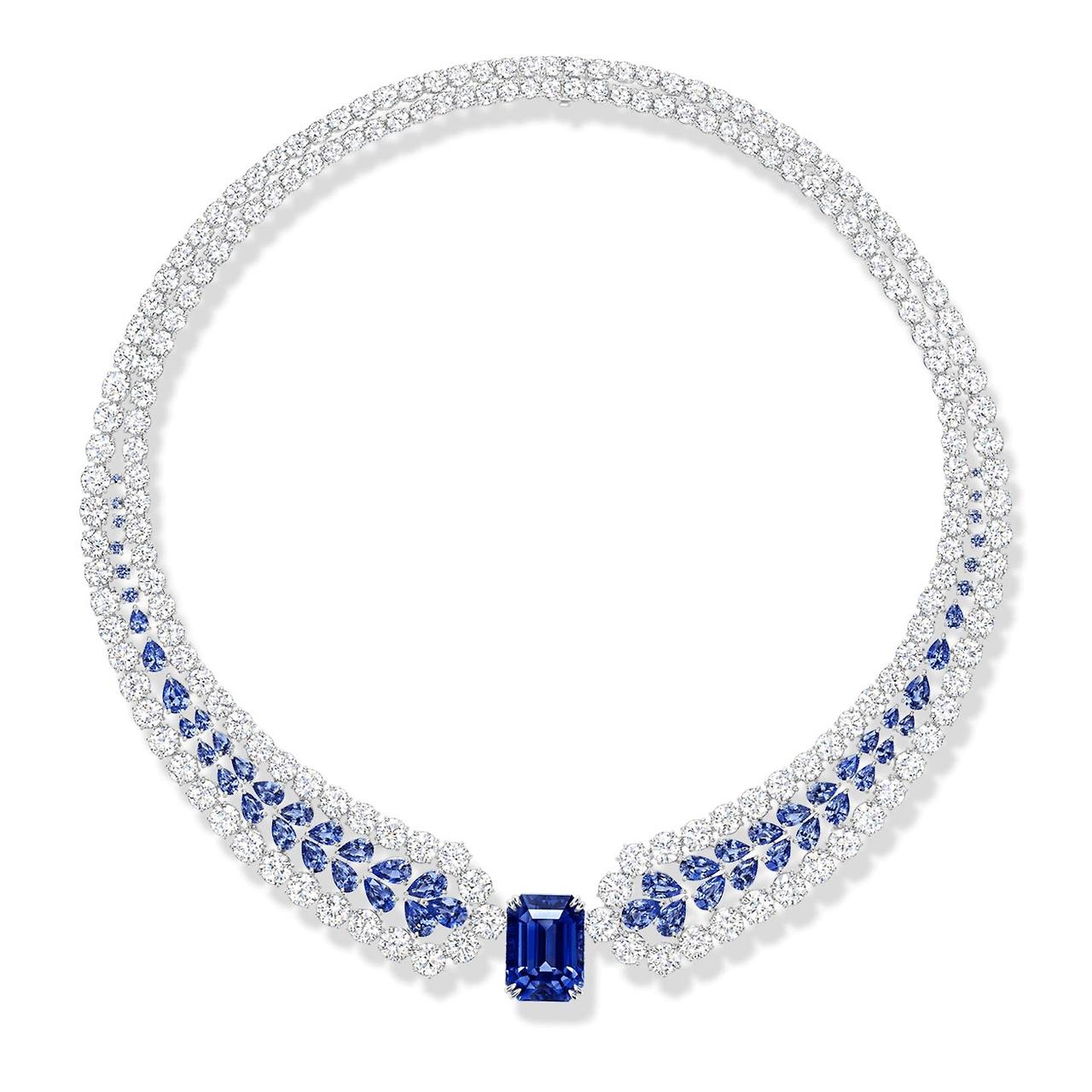 Harry Winston 사파이어 다이아몬드 하이주얼리