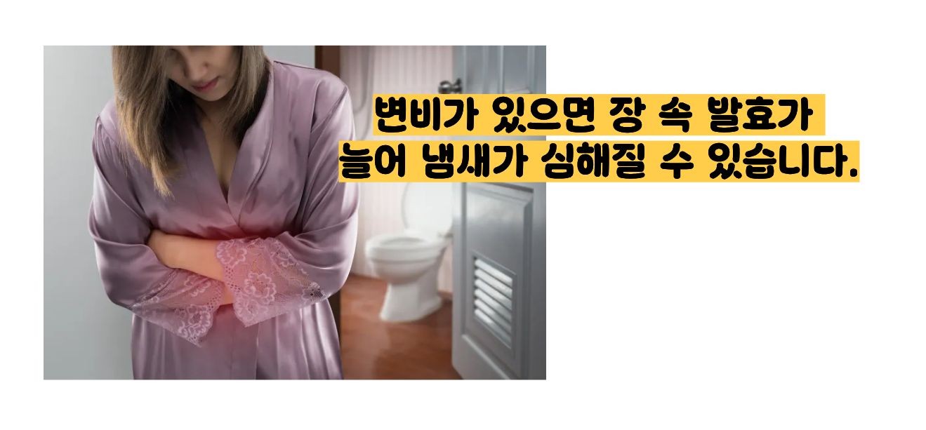 방귀 냄새가 지독해요