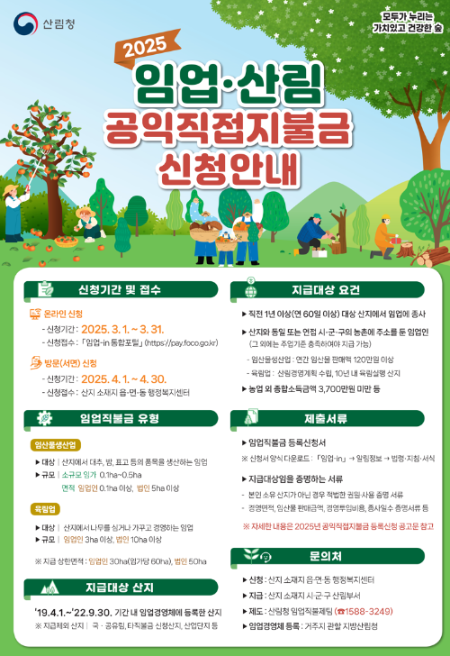 임업직불금 신청