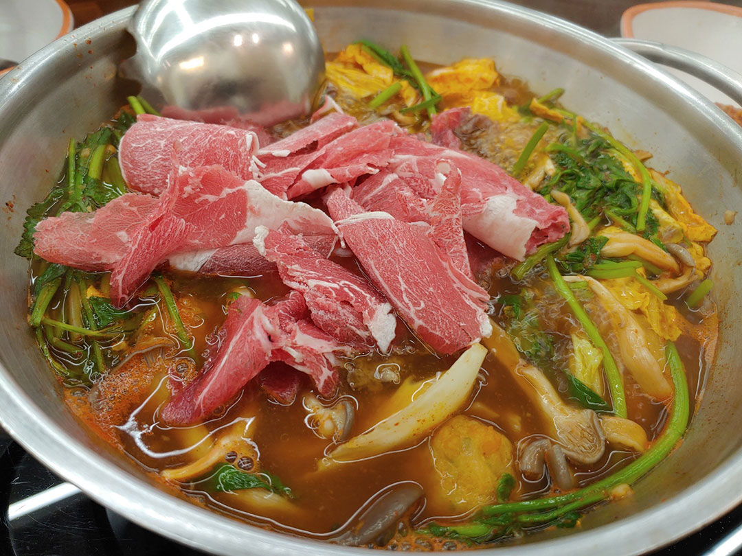 서여의도 일조얼큰샤브칼국수 세트