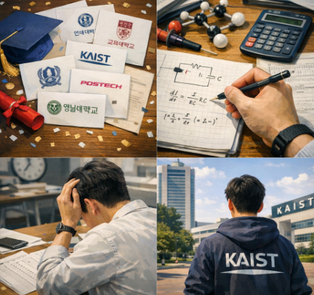 생기부 전략으로 카이스트 합격한 모습