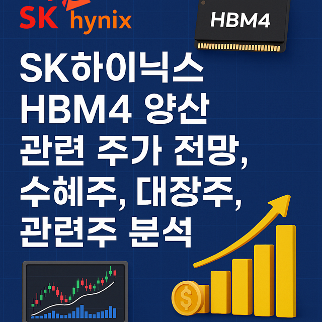 SK하이닉스 HBM4 양산 관련 주가 전망, 수혜주, 대장주, 관련주 분석