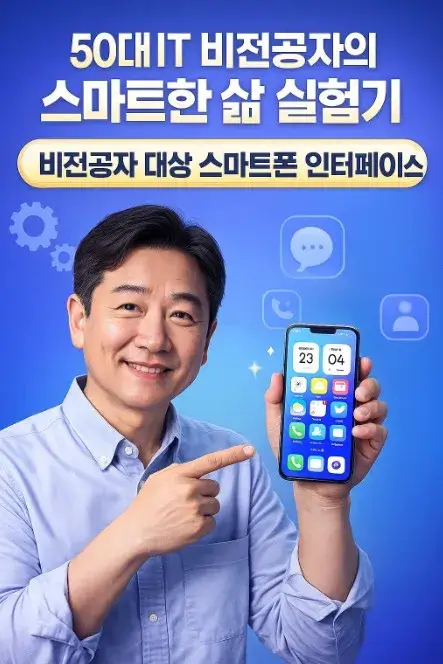 50대 IT 비전공자의 스마트한 삶 실험기: 비전공자 대상 스마트폰 인터페이스 이해도 연구