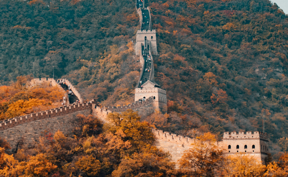 북경 만리장성 풍경 사진