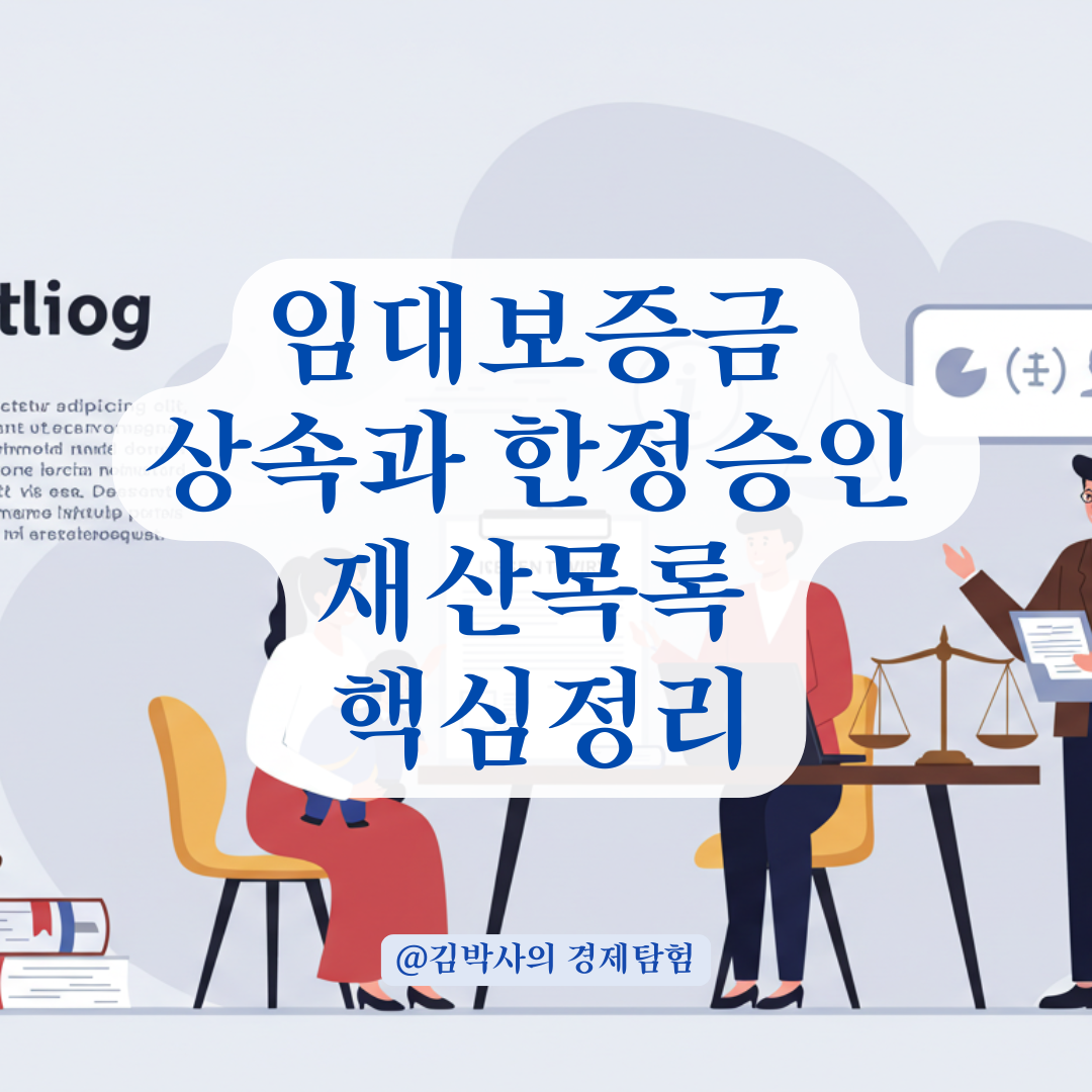 임대보증금도 상속 채무다? 한정승인 재산 목록 작성 시 주의할 점.