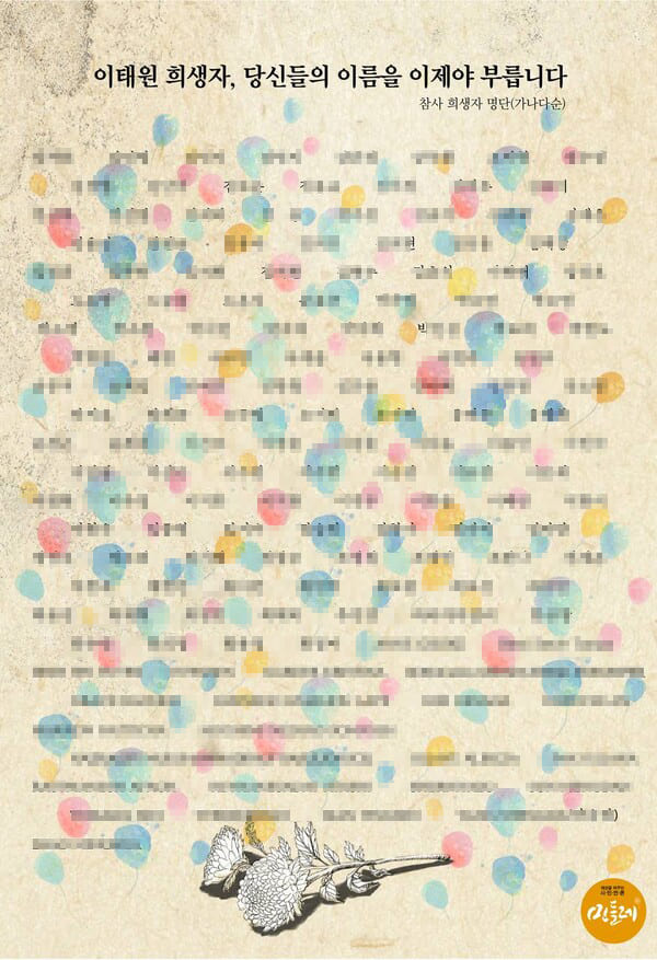 시민단체 “이태원 명단 유출 경위 밝혀 처벌해야”