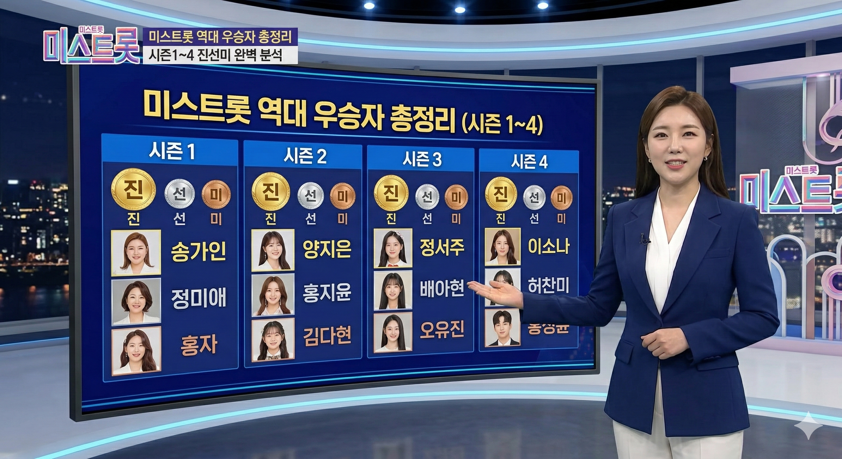 미스트롯 역대 우승자