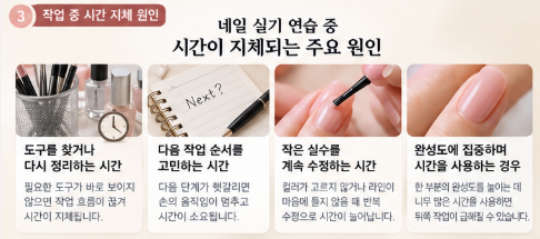 작업 중 시간 지체 확인기록 항목 메모