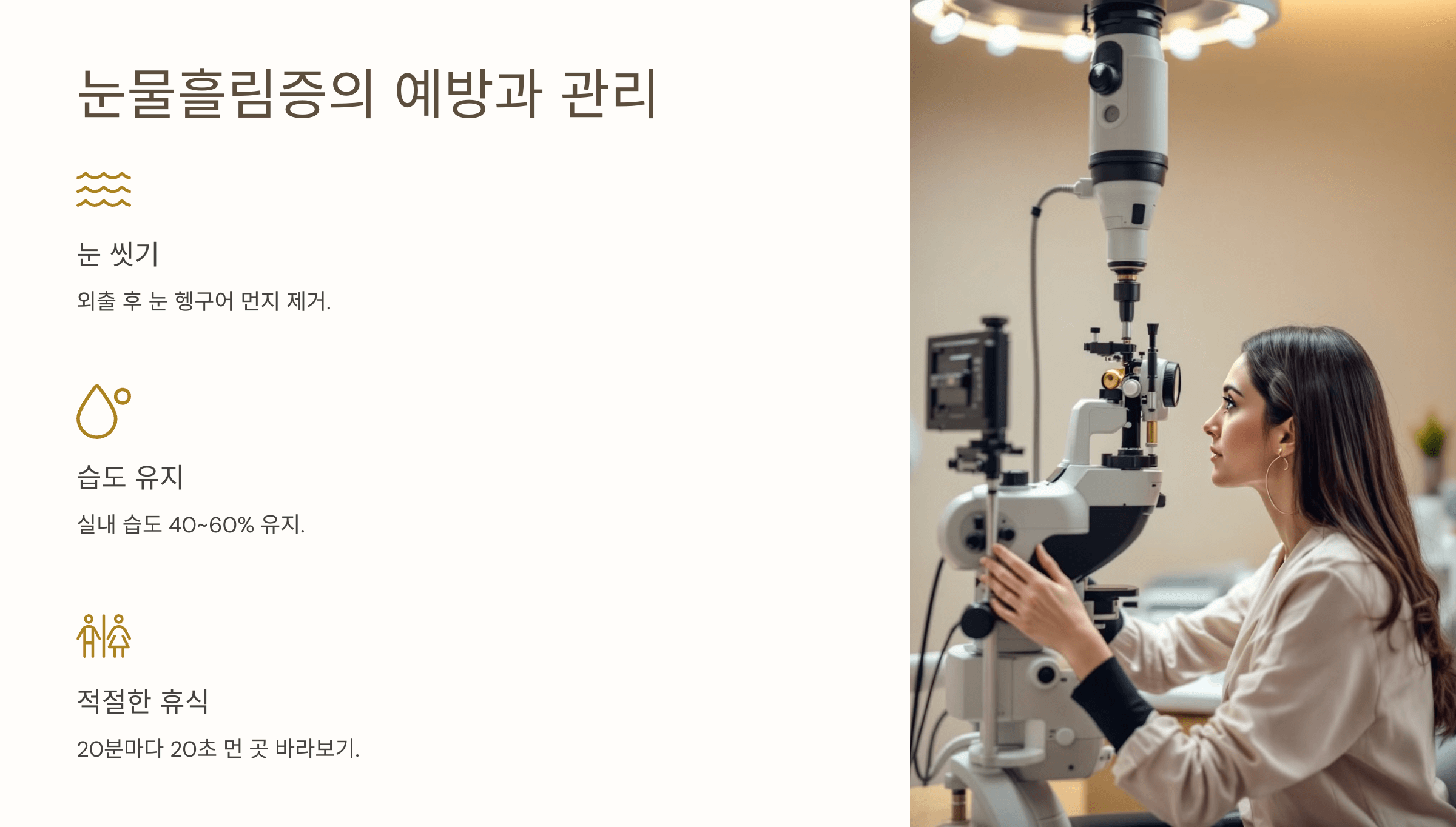 눈물흘림증과 관련된 사진입니다.