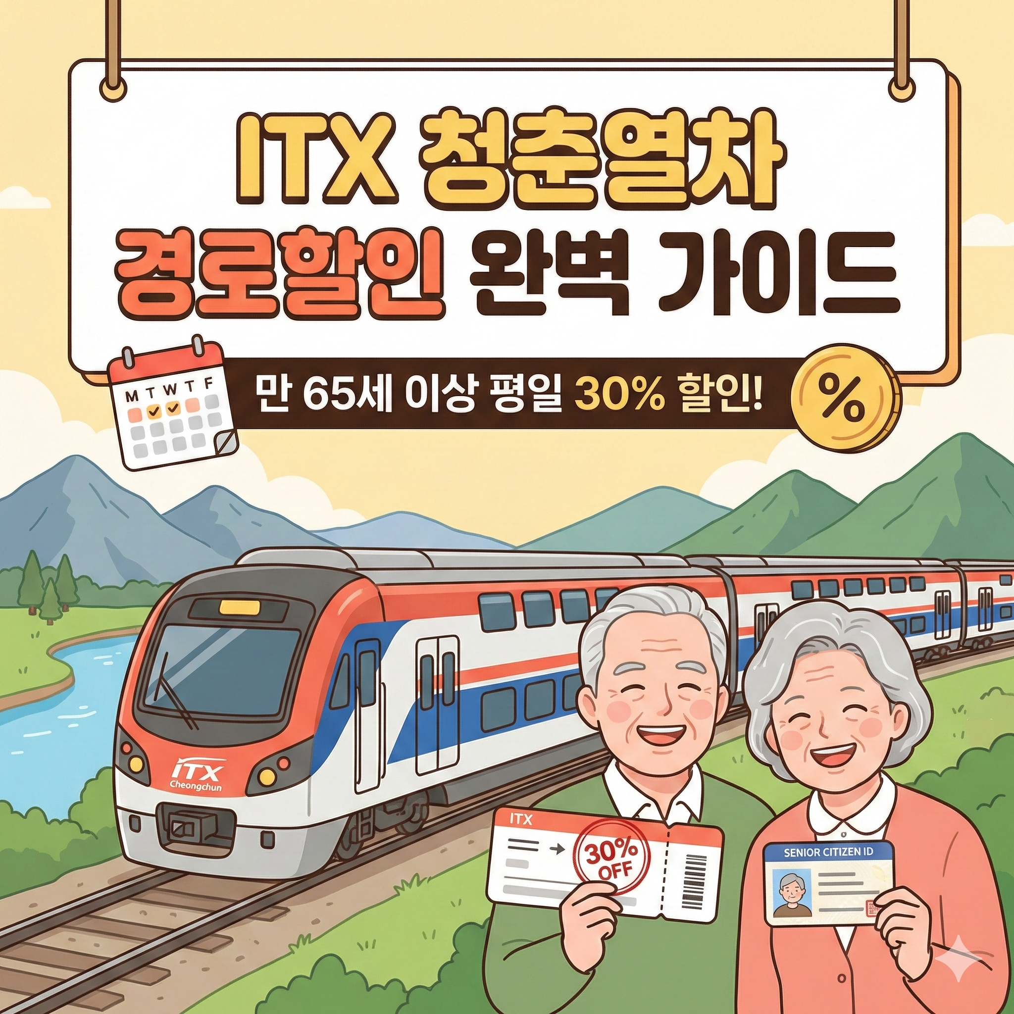 ITX 청춘열차 경로할인 및 예매 방법