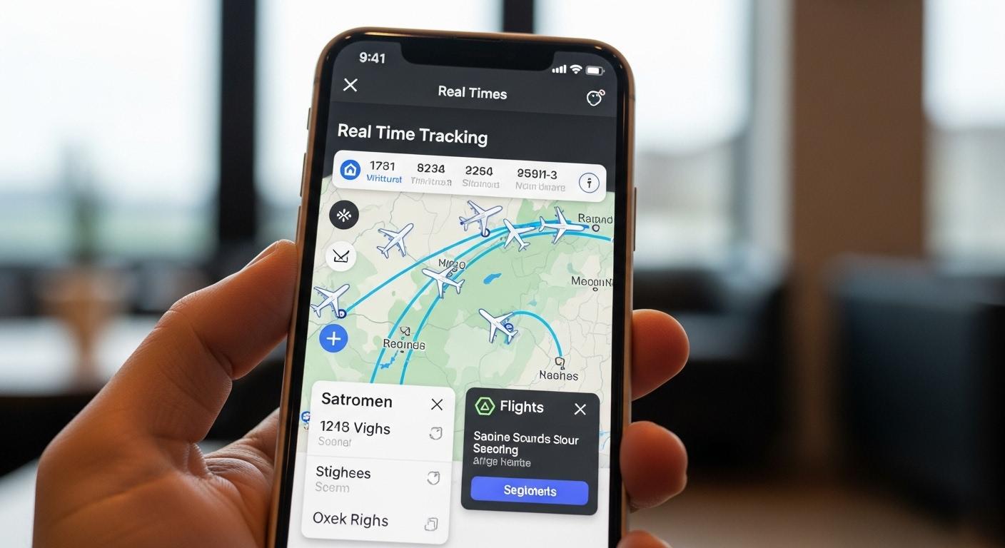 비행기 실시간 위치 조회