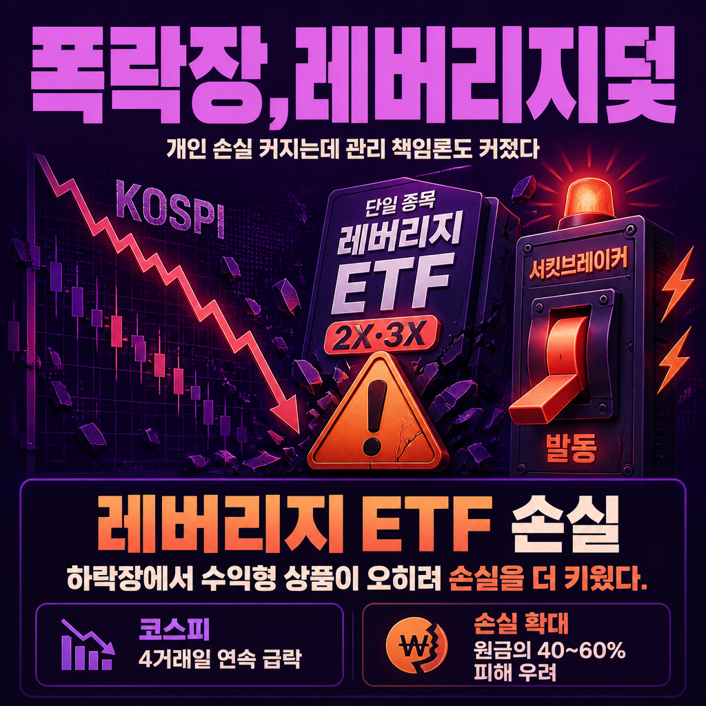 폭락장,레버리지덫