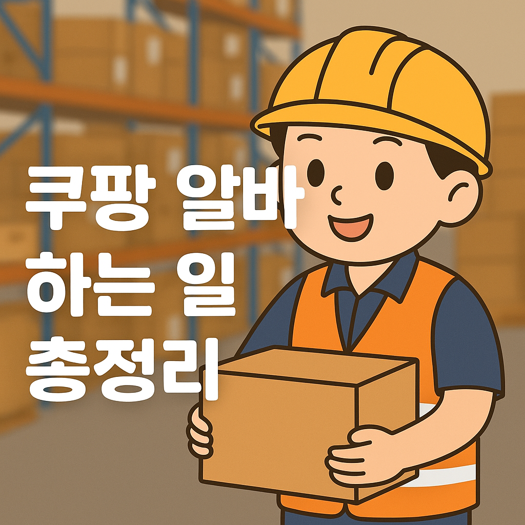 쿠팡 알바 하는 일 총정리!