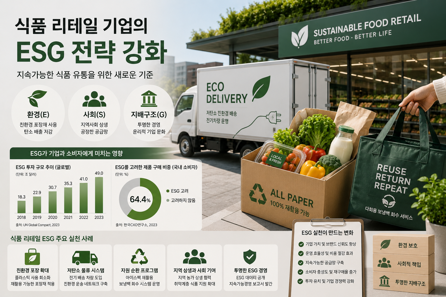 식품 리테일 기업이 강화하는 ESG 전략